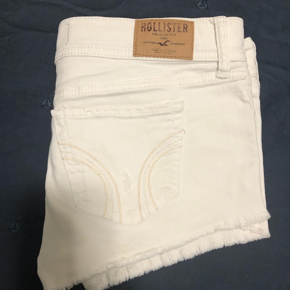 Hollister white shorts
